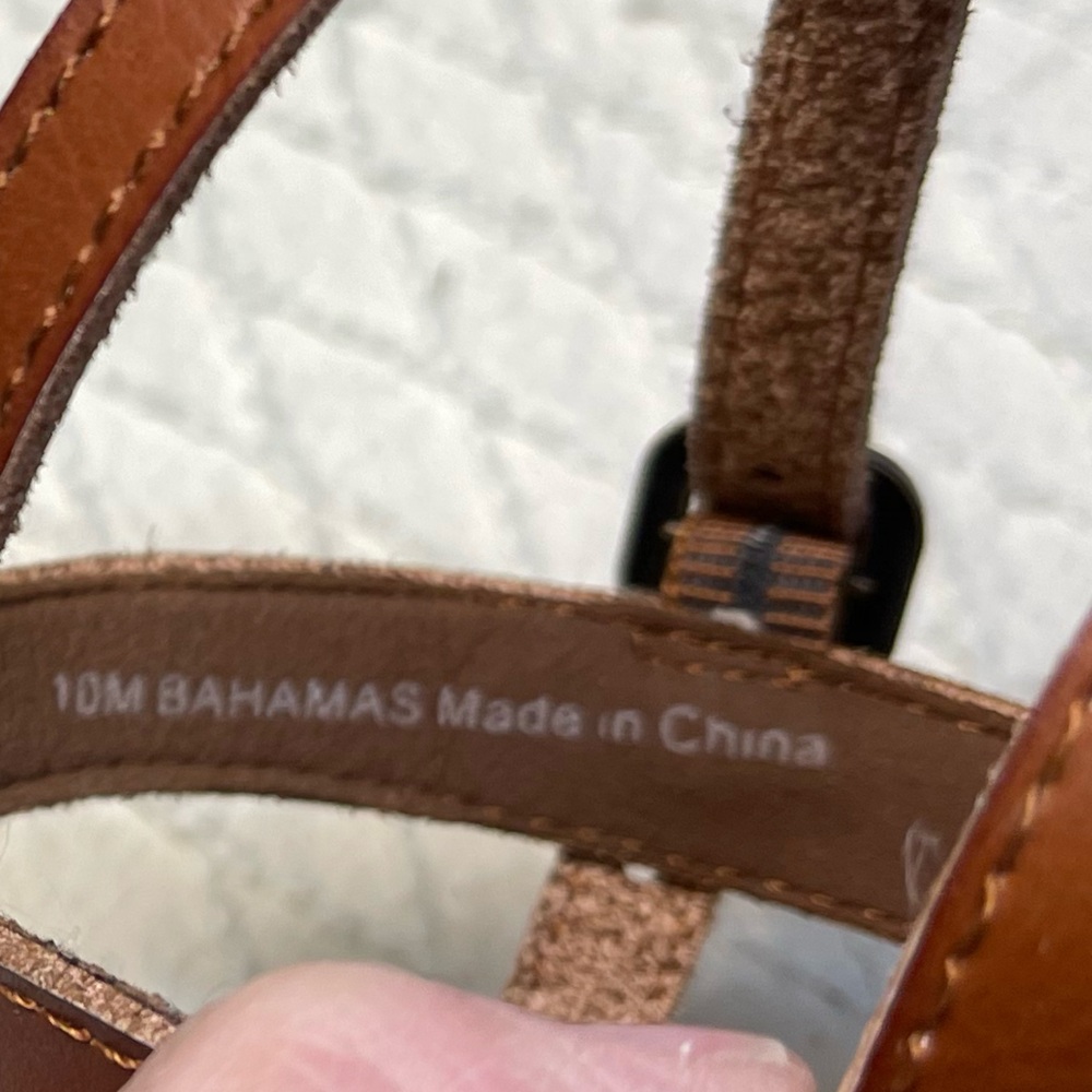Brown Wedge Sandals - Picture 5 of 7